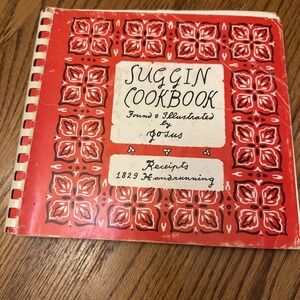 Suggin Cookbook Receipts 1829‎ Handrunning Josus 1974 First Ed Vintage Arkansas